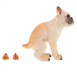 Sosoport 1 Set Funny French Bulldog Pooping Statue Resin Dog Figurine for Home Office Decor Unique Animal Ornament for Living Entryway Whimsical and Easy to Clean Dog Statues Home Decor
