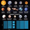Glow in The Dark Planets Solar System Wall Decals, Glowing