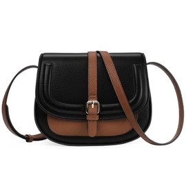GOIACII Crossbody Bag for Women Saddle Shoulder Purse Ladies Boho Cross Body Handbag Vegan Leather