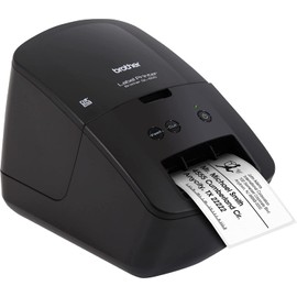 Brother QL-600 Economic Desktop Label Printer for Home and Office, Black - Wired USB Connectivity - up to 2.4" Wide, 300 x 600 dpi, 44 Labels Per Minute, Monochrome, Automatic Cutter QL600 Label Maker