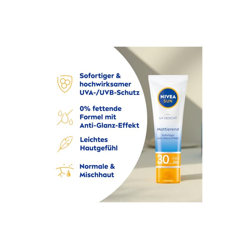 Nivea Sun UV face matting sun protection SPF 30 (50