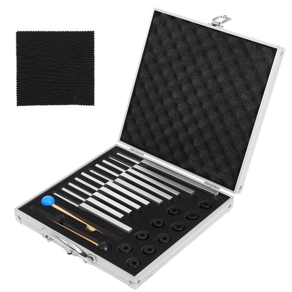 Solfeggio Tuning Forks for Healing Set, 10 Premium Aluminum Alloy