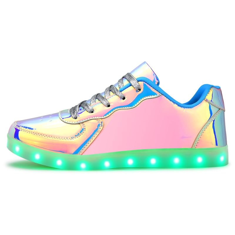 Padgene Women's Men's LED Lights Up Shoes Unisex Luminous Flashing