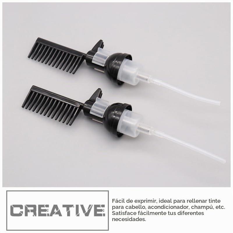 PACKOVE 2 Botellas de Tinte para El Cabello con Peine,