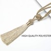 BEL AVENIR Curtain Tiebacks Hand-Woven Holdbacks Home Decorative Tassels Tiebacks