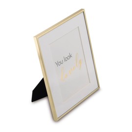 Hama Picture Frame 13 x 18 cm (Portrait Frame, Portrait Format, Landscape Format, for Hanging, Standing, Hanging, Stand, Velvet, Glass Pane, with Mount, Picture Size 13 x 18 cm), Gold