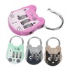 Operitacx Pack of 4 Cat Shape Code Lock Cartoon Combination
