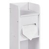 VECELO Bathroom Cabinet Corner Shelf, Small Storage Cabinet with Toilet