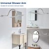 NearMoon Shower Extension Arm with Flange - S Shaped High
