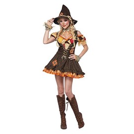 California Costumes Women's Sassy Scarecrow Costume, Brown, Small
