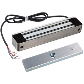 UHPPOTE 600lbs Holding Force Outdoor Electric Magnetic Gate Lock w/Mount Bracket for Inswinging Door