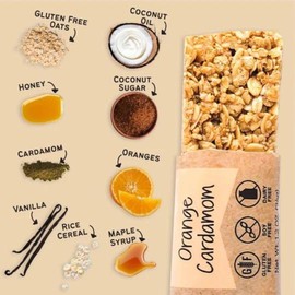 The Gourmet Granola | Orange Vanilla Granola Bars | Tastes Like an Orange Creamsicle | Tangy Flavor | Soft & Chewy | Gluten Free | Dairy Free & Soy Free | Made in Nebraska USA | 1.2 oz Bar | 6 Pack