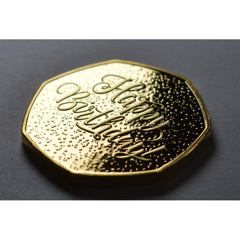 The Commemorative Coin Company 50th Birthday 24ct Gold Commemorative. Unique