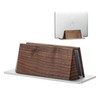 muso wood Vertical Laptop Stand, Walnut Laptop Holder Desktop Stand