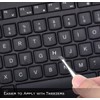 2PCS Universal English Keyboard Stickers with Tweezer, Keyboard Stickers Black