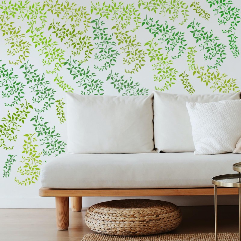 Vine Stencil Branch Stencil Leaf Stencils for Painting Wall, Wood,