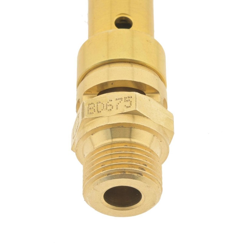 TÜV Safety Valve G 3/8 Inch (DN8), 10.00 Bar, Brass