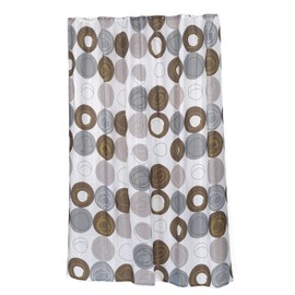 Carnation Home Fashions SC-FAB/ST/MDN Madison Stall Size Fabric Shower Curtain, Multi