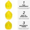 Ciieeo 2pcs Cartoon Kitchen Timer Lemon-Shaped Mechanical Countdown Timer for