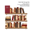 Book Safe Storage Box with Keys Stainless Steel Secret Hidden