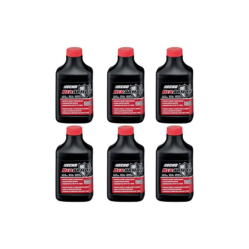 ECHO 6550025 PK6 Red Armor 6.4oz 2-Stroke Oil Mix, 2.5