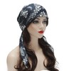 ZLYC Women's Chemo Turban Hat, Pre-Tied Headscarf, Head Wraps, Lightweight