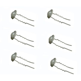 Set of 6 Pearl Hairsticks Hairpins U830100pearlhs-6
