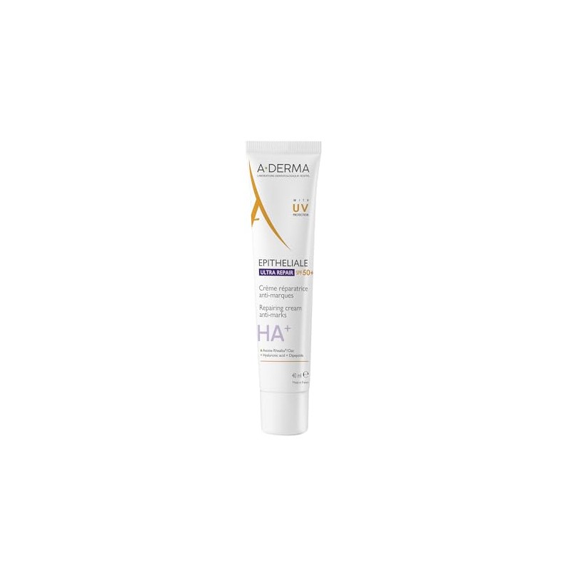 A-Derma Epitheliale Ultra Repair Crema Reparadora Cicatrizante FPS50+, 40ml