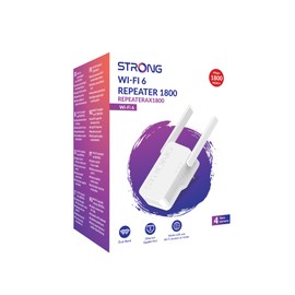 STRONG Wi-Fi 6 Repeater AX1800 - Highspeed WLAN Verstärker, Signalverstärker und Wi-Fi Booster - Maximale Geschwindigkeit, Reichweite und Zuverlässigkeit für Ihr Zuhause