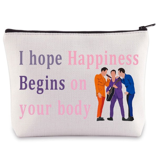 BWWKTOP Jonas - Bolsa de maquillaje para cosméticos, letras de
