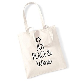 Flox Creative Joy Peace Wine tote bag