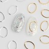 Metal Charm 51 Oval Frame (Large) Nail Parts, 15 Pieces, Silver / 메탈참51 타원프레임(대) 네일파츠, 15개, 실버