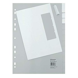 Soennecken Index 1517 DIN A4 Blank Full Height 20 Sheets Polypropylene Grey