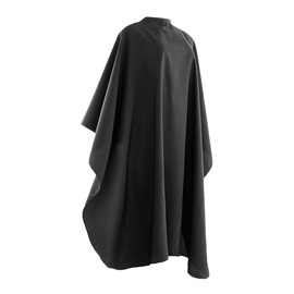 Baluue Barber Cloth Hair Cutting Apron Gown Hair Shampoo Cape Haircutting Apron Hairstylist Satin Cape Barber Haircut Cape Hair Cutting Cape Barber Gown Hair Stylist Cape Coating Black
