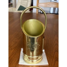 VTG NOS Teleflora Brass Handled Long Match Stick Holder HOLLAND Fireplace Mantle