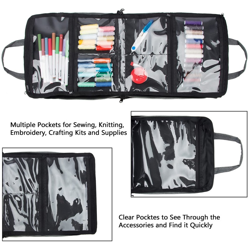 PACMAXI Sewing Accessories Storage Bag, Knitting, Craft Tools and Accessories