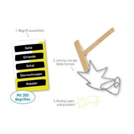 moses. Outlines, Extraordinary Drawing Game for Fun Game Evenings, Creative Painting and Guessing Game with Special Game Material, Party Game, from 12 Years for 3-8 Players