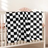Plush Checkered Baby Blanket for Boys Girls Nursery, 30"*40" Warm