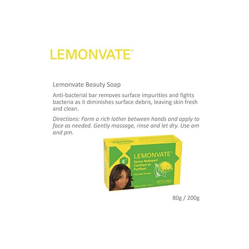 LEMONVATE Anti-Bacterial Soap 200g - Hand & Body Sanitiser, Germs