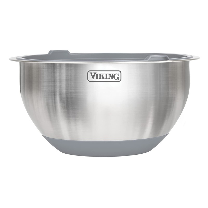 Viking Culinary Stainless Steel Mixing Bowl Set, 10 piece, Non-slip