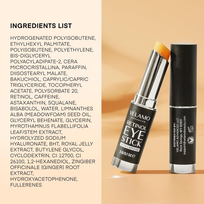 VELAMO ADVANCED Retinol Eye Stick: Retinol Eye Cream for Dark