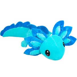 ZEKLZD Axolotl Plush Toy,14" Axolotl Stuffed Animal,Salamander Axolotl Plush Doll Gifts for Boys Girls Birthday Christmas, New Year (Blue)