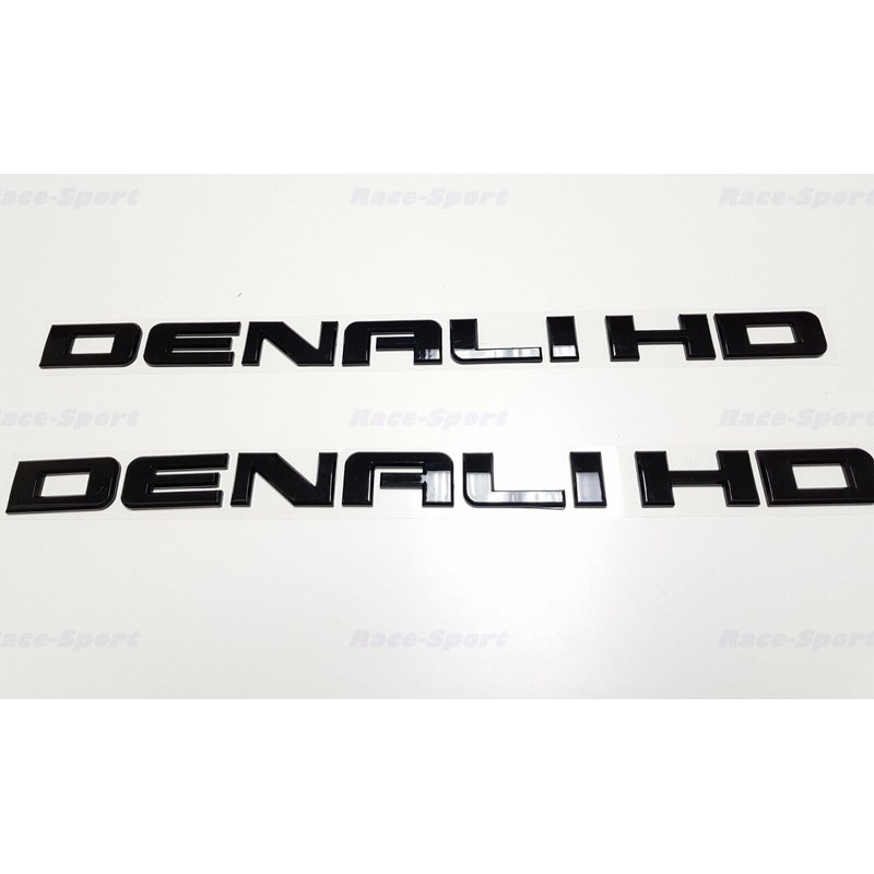 2X Denali HD Side Door Tailgate Letter Nameplate Emblem Badge