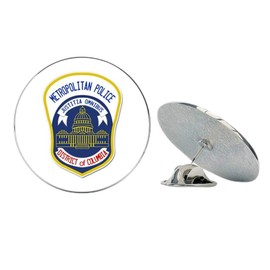 NYC Jewelers Washington DC Police Metropolitan Police District of Columbia Metal 0.75" Lapel Hat Pin Tie Tack Pinback