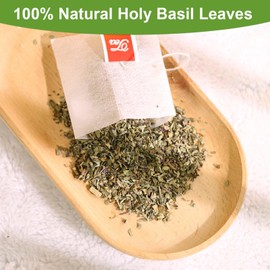 TEARELAE - Holy Basil Tea Bags - 60 Count - 100% Pure Natural Holy Basil Leaves - Aid in Digestion, Boost Immune System - Non-GMO - Caffeine-Free