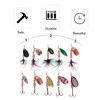 Totority 10pcs Spinnerbait Lures Set for Bass Trout Spinnerbait Fishing