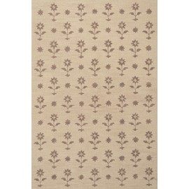 Nuloom Ella Floral & Paisley 4' x 6' Wool Area Rug for Living Room Bedroom Dining Room, Sand