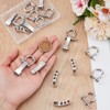 UNICRAFTALE About 10 Sets Adjustable Platinum Screw Pin Shackle Survival