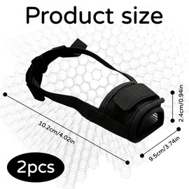 Pack of 2 Muzzles for Small Dogs, Muzzles, Medium Dogs, Dog Muzzle for Dogs, Adjustable Loop, Soft Muzzle, Prevents for Small, Large and Dogs (Black, Small)