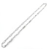 HENKi Plate Chain 60 cm Long Stainless Steel Silver Plate